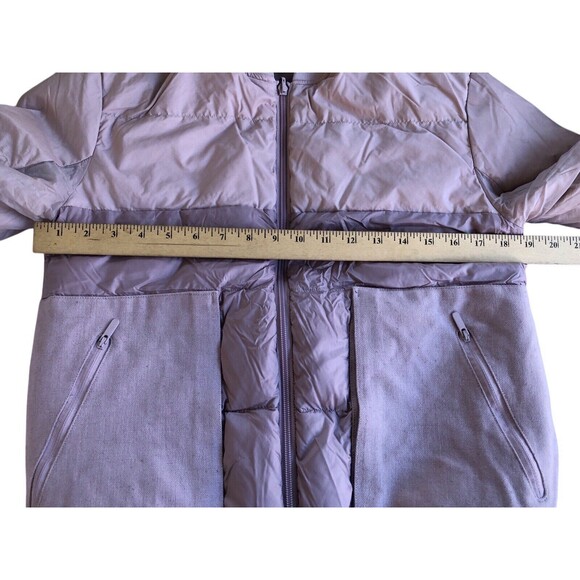 Lululemon Jacket Womens 4 Roam Far Wool Bomber Goose Down 3-in-1 Puffer Pink - Picture 9 of 10